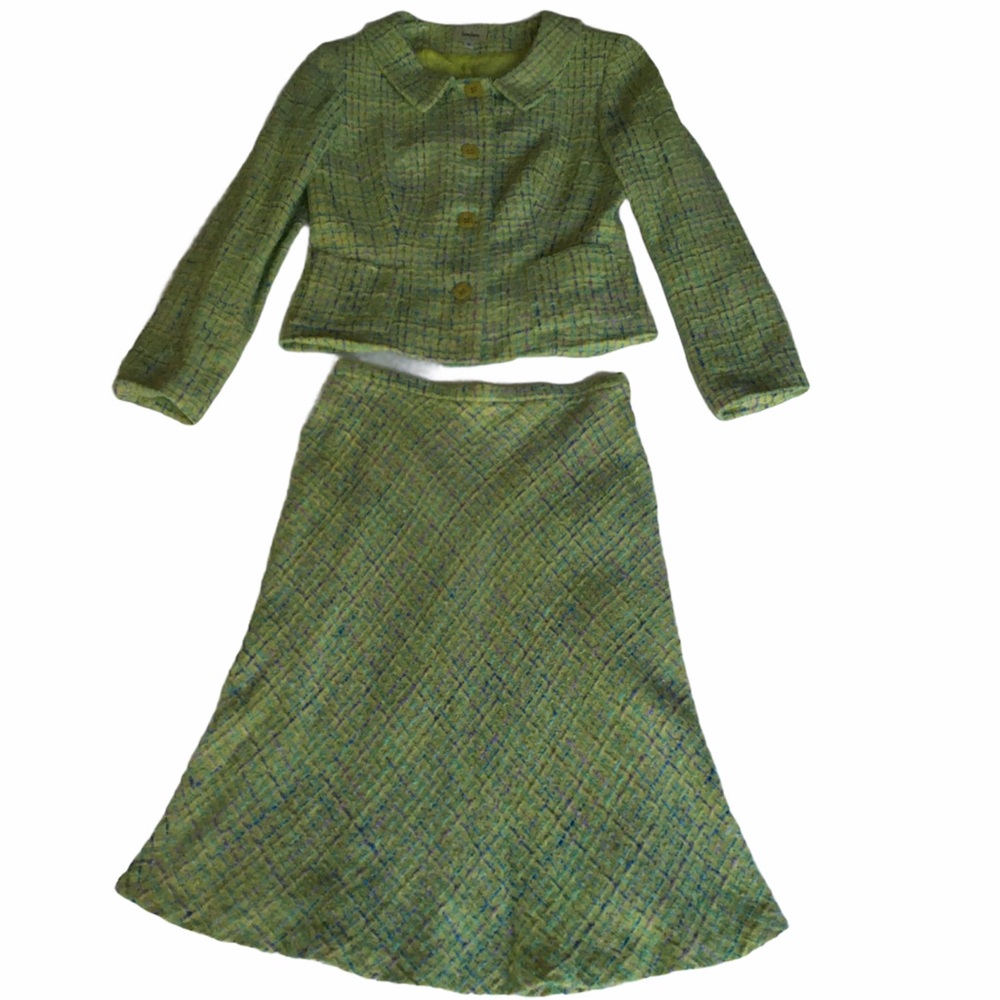 Vintage Neiman Marcus Exclusive Tweed Jacket and Skirt Suite Size 7